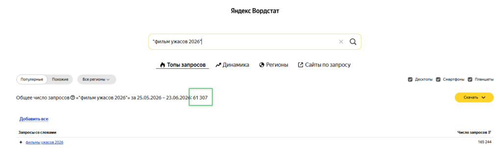 ключевые фразы