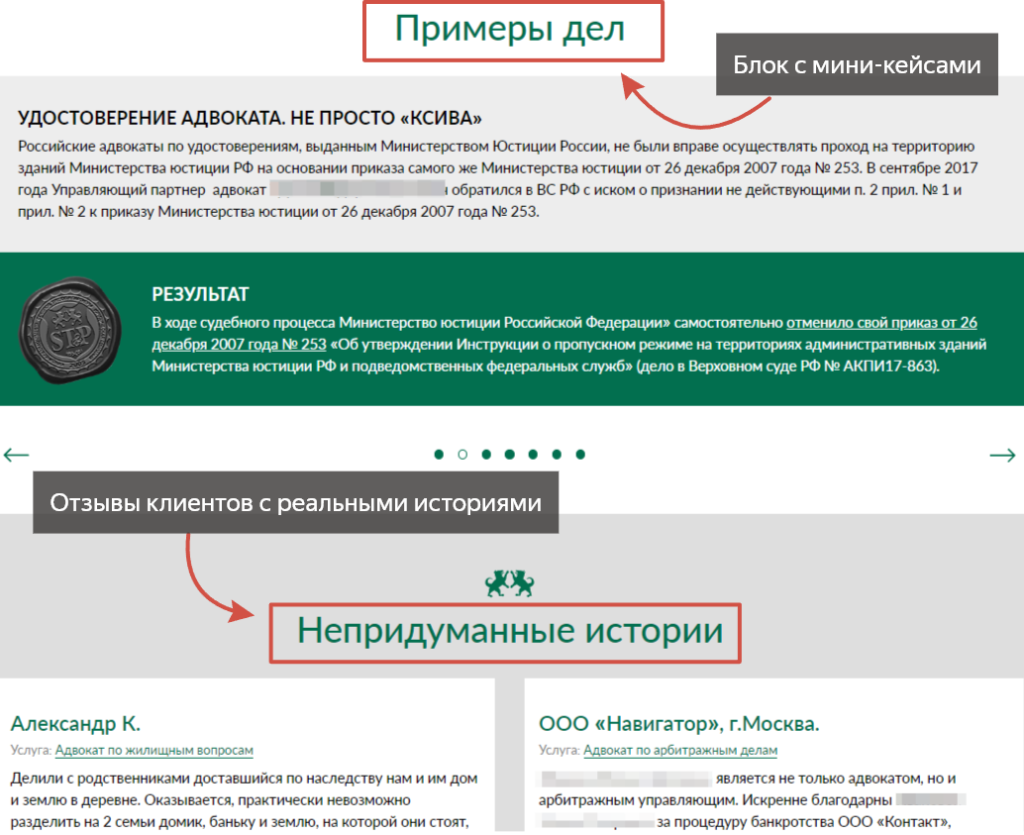 примеры дел